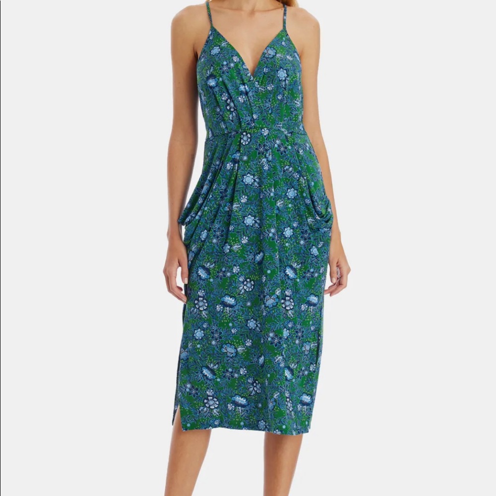 BCBG Knit Drape Pocket Dress